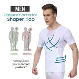 Gadgets d'Eve Blanc / M FITMEN™ : T-Shirt Correcteur De Posture