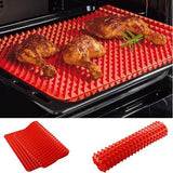 Gadgets d'Eve cuisine Tapis de cuisson en silicone rouge, "Pyramide magique"