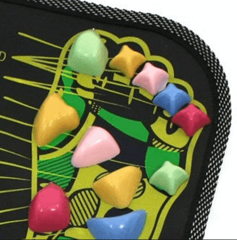 Gadgets d'Eve beauté Tapis de Massage de pieds pour éliminer une longue liste de maladie.